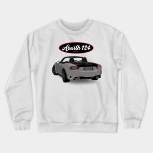 ABARTH 124 Bianco back Crewneck Sweatshirt